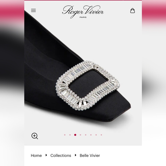 Roger Vivier Belle Vivier Buckle Strass Satin 4.5cm - Picture 9 of 11